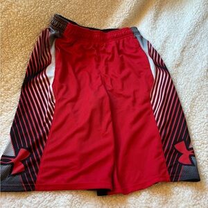 Under Armour Boy’s Red and Black Athletic Shorts